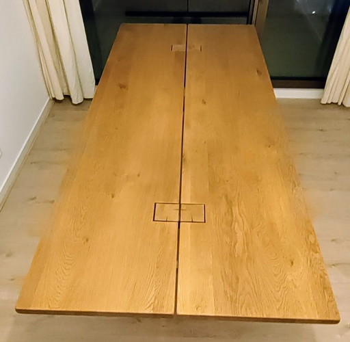 Mesa de roble de 120 x 280 x 4