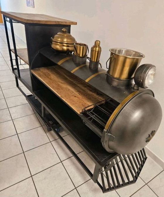 Kare Design Bar Lokomotive NP.: €2,698 – Wine racks, Metal, Wood (photo 7 of 9)