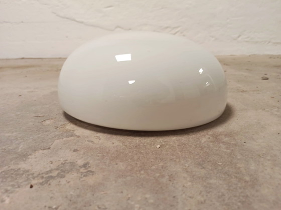 Image 1 of Lampada da soffitto vintage in vetro opalino
