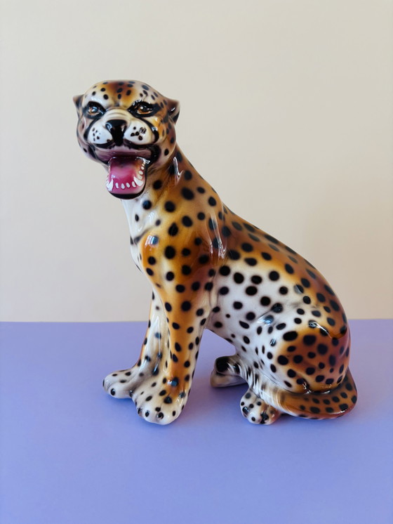 Image 1 of Vintage Italian Ceramic Panther