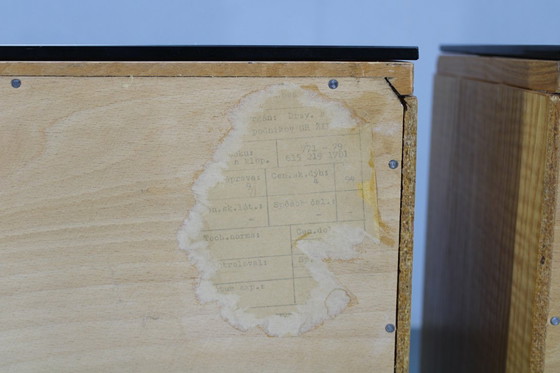 Image 1 of 1960 Frantisek Mezulanik Paar ladekasten, Tsjecho-Slowakije