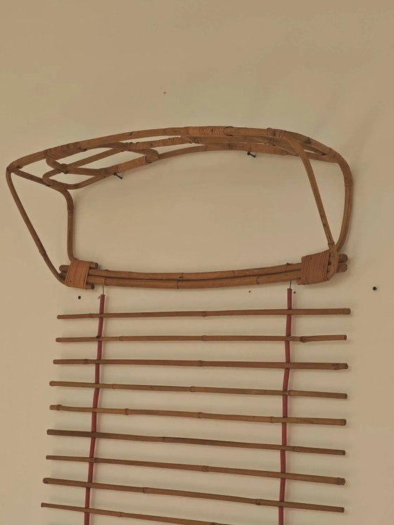 Appendiabiti a parete in rattan, Cecoslovacchia 1960 – Wicker, Vintage (photo 5 of 24)