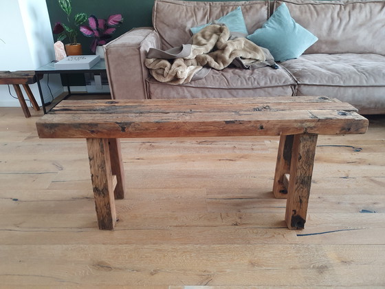 Image 1 of Oak bench lxwxh 143x26x50cm