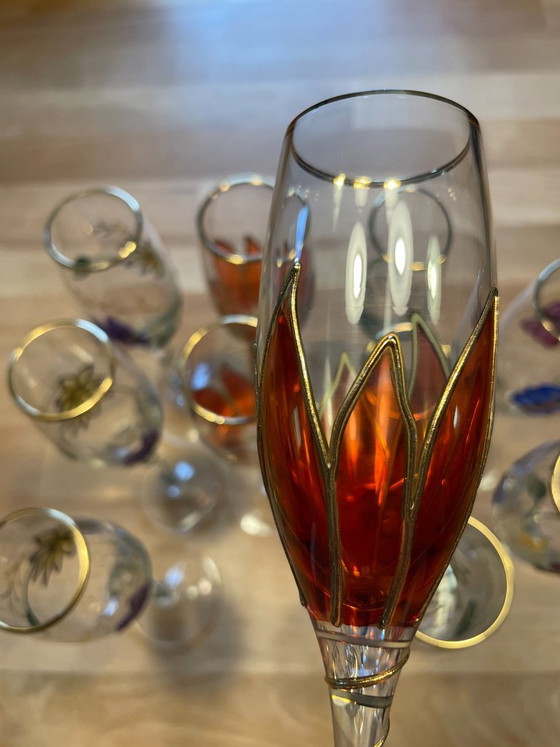 Juego exclusivo de Paul Nagel, serie Tiffany, 11 copas de champán. – Vasos y jarras, Glass (photo 5 of 14)