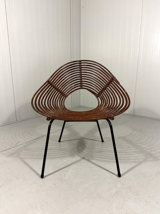 Image 1 of Rotan fauteuils van Rohé Noordwolde, Nederland 1960’s