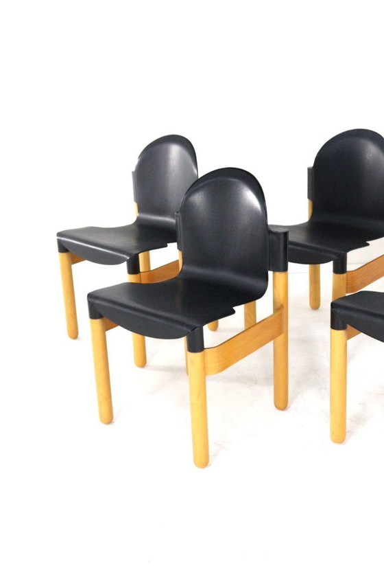 Image 1 of 4x Gerd Lange voor Thonet flex 2000 stoelen vintage