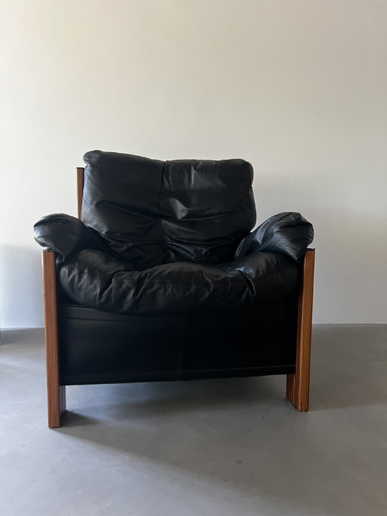 Image 1 of Bergere model lounge chair by Afra &Tobia Scarpa for maxalto 2* plus pouf 