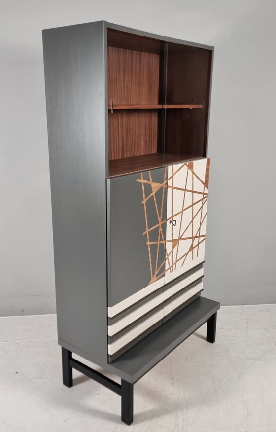 Meuble bar vintage en hêtre, années 1970 – Vaisseliers, Wood (photo 9 of 11)