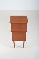 Set di 3 tavolini danesi impilabili in teak, anni '60