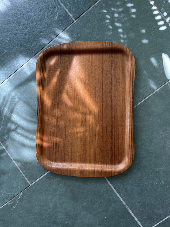 Image 1 of Zweeds houten dienblad