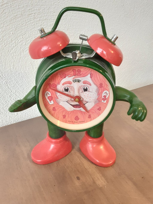 Vintage Alarm Clock H.K. Etching