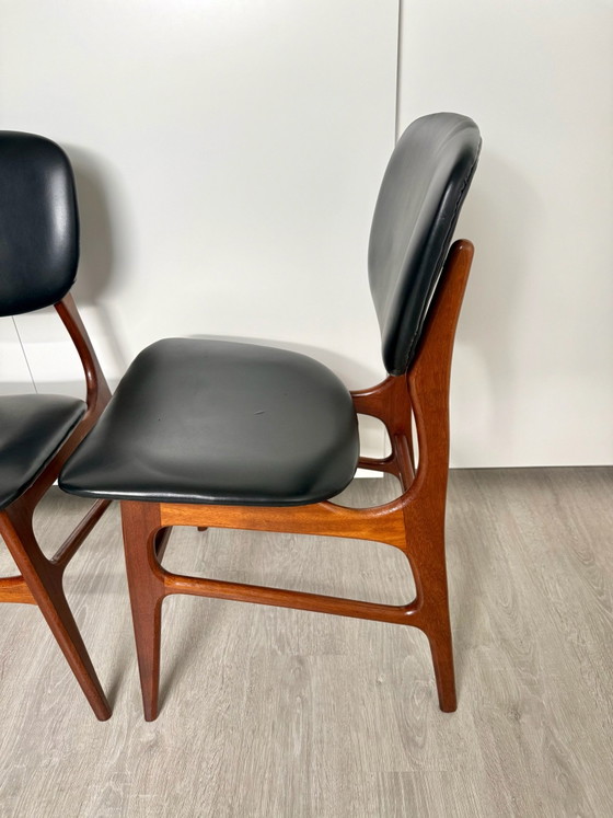 4x vintage chair – Dining chairs, Skai, Wood (photo 3 of 11)
