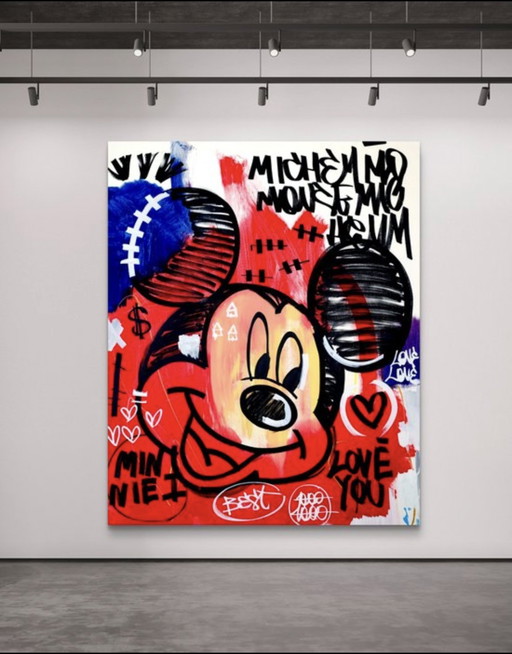 LACRISS (1990) – Topolino Innamorato – Original Pop-Urban Artwork (1/1)