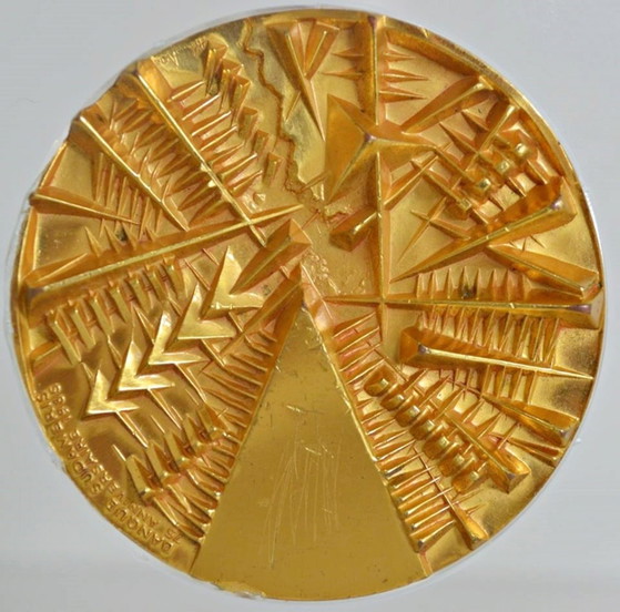 Arnaldo Pomodoro 1980 Assiette Sculpturale en Verre avec Signature Italie – Objets déco, Glass (photo 5 of 15)