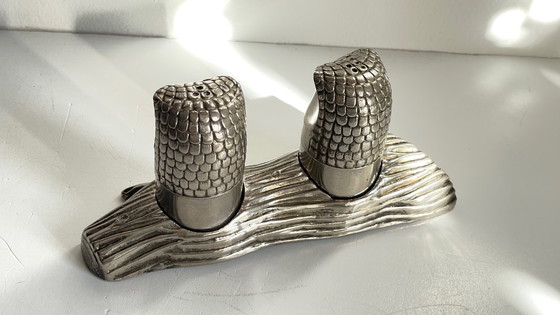 Image 1 of Service M.H. SEL POIVRE Metal Argenté VINTAGE