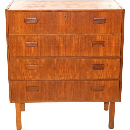 Cómoda vintage de teca, Suecia, 1960