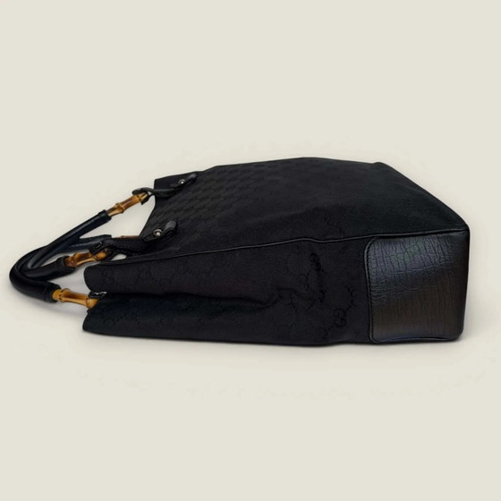 Bolso tote Gucci GG Supreme lona bambú negro – Bolsos tote, Cuero, Vintage (photo 7 of 15)