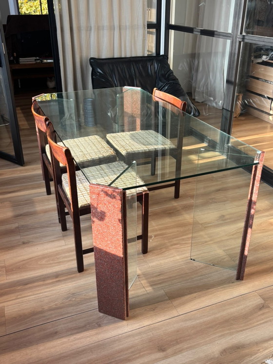 Glass Table / Desk with Marble – Dining tables (photo 2 of 9)
