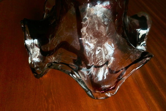 Image 1 of Grande suspension artistique en verre par Pertti Santalahti pour Humppila, Norvège 1960