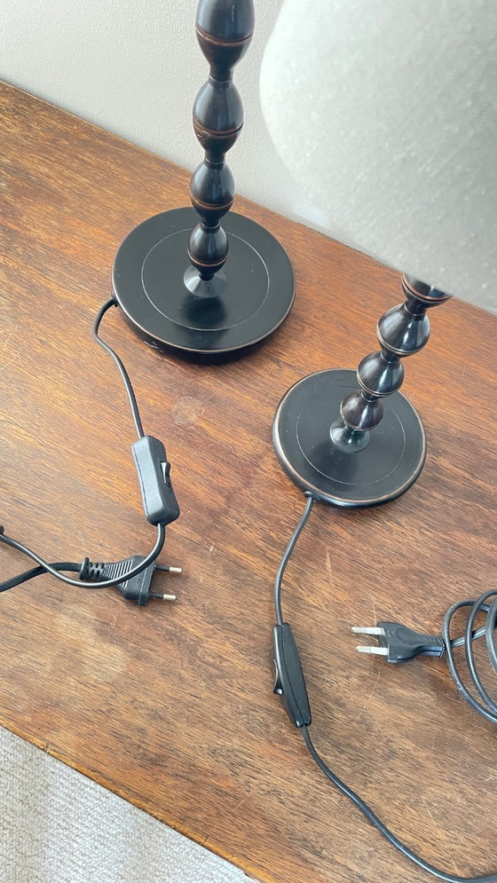 Image 1 of Een paar vintage Ikea spiraallampen