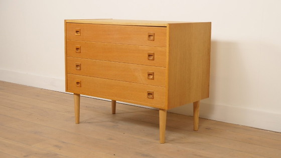 Image 1 of Commode danoise vintage | 4 tiroirs | Chêne