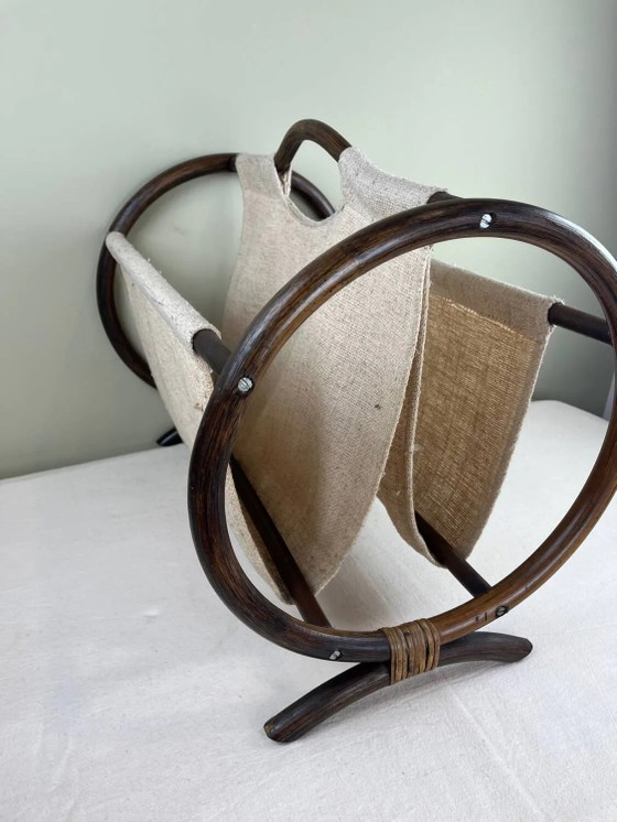 Portariviste vintage in rattan – Wicker, Art Deco (photo 7 of 11)