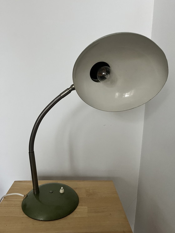 Image 1 of Beautiful Sis Bauhaus Vintage Green Desk Lamp