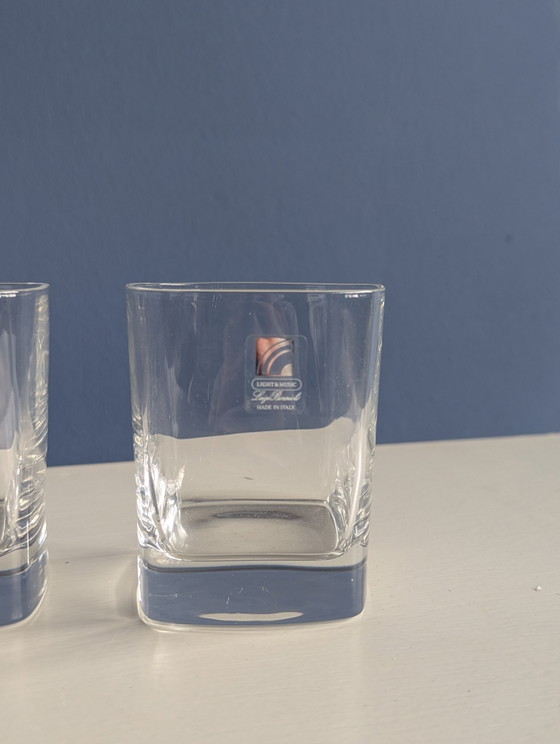 Image 1 of 3x vintage Italiaanse whiskey glazen 