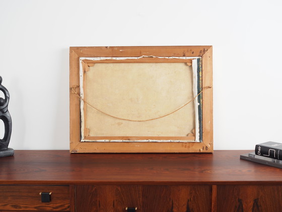 Image 1 of Peinture "The Forest Mill", design scandinave, années 1970, par C. May