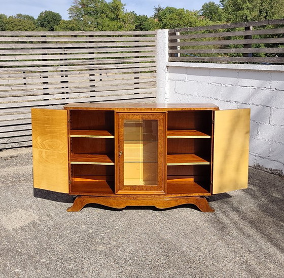 Credenza Art Déco – Credenza in Noce Burl con Vetrina in Vetro - Anni '30 – Credenze (photo 21 of 28)