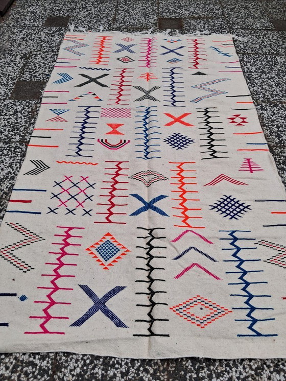 Image 1 of Handgeknoopt Berber kleed wol 233x138cm