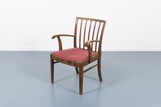 Image 1 of Sillón danés moderno de Frits Henningsen, década de 1950.