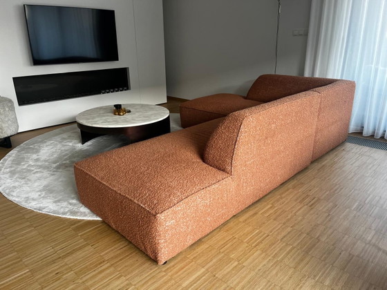 Dôme Deco CALI Divano L – Terracotta – 275 × 180 cm – Divani 3 posti, Tessile (photo 5 of 11)