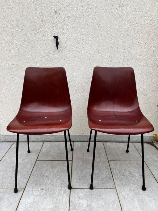 2 Pierre Paulin CM131 stoelen, Thonet Vintage editie