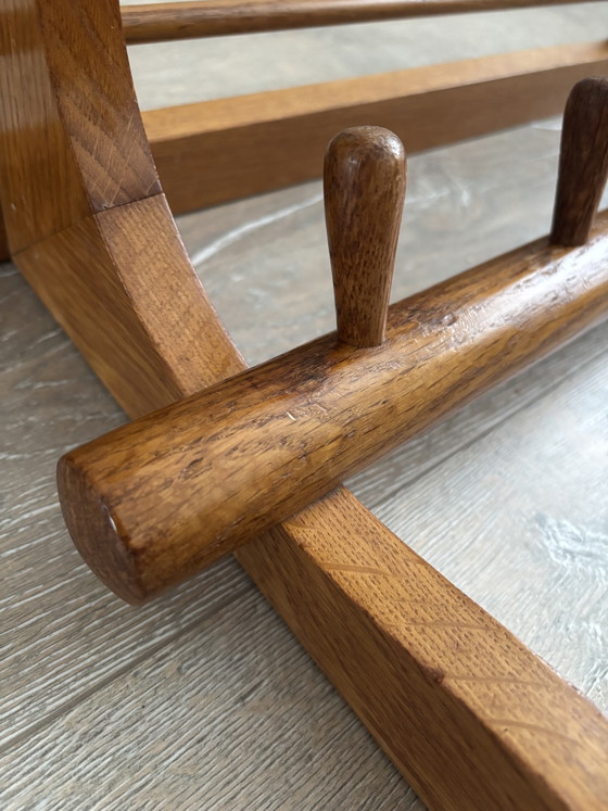 Wooden 'New Amsterdam DH01' wall coat rack Willem van Gelderen for Spectrum, 1950s (photo 6 of 10)