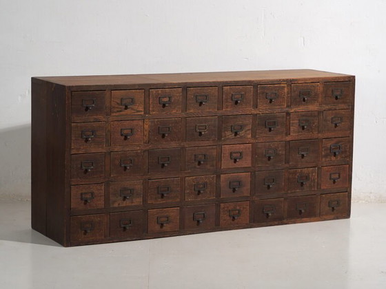 Credenza farmacia giapponese antica kusuri tansu - Periodo Taishō / Showa (ca.) #95 – Credenze, Iron (photo 13 of 40)