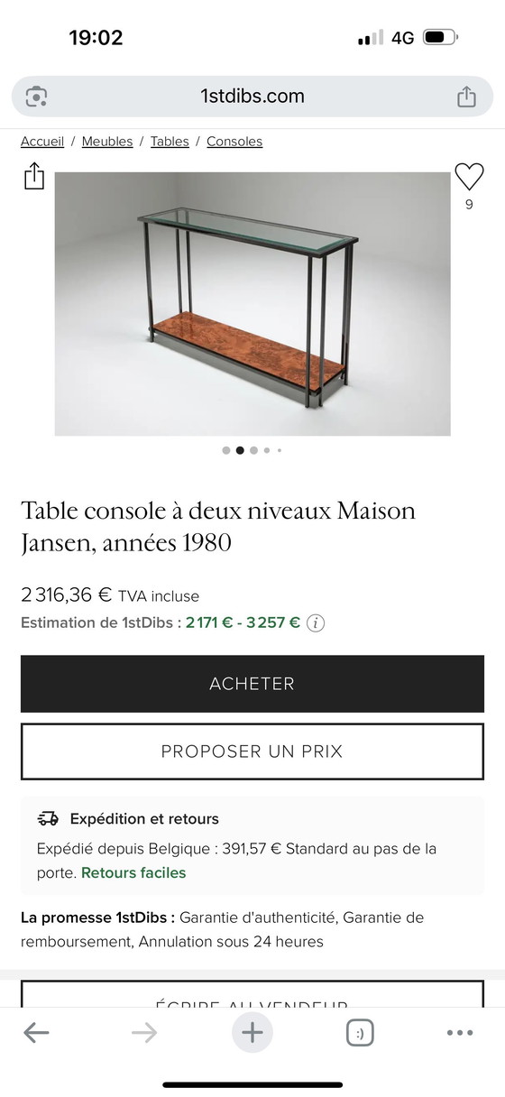 Image 1 of Maison Jansen 1980 Console M2000