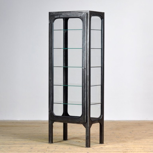 Vintage Polished Medical Cabinet, 1970s