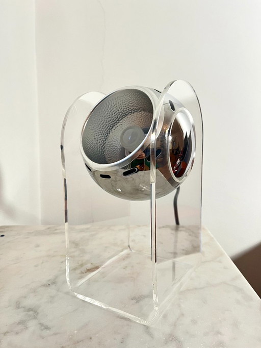 Lampada da tavolo vintage in acrilico Space Age di Gino Sarfatti per Arteluce, Italia, anni '60/'70