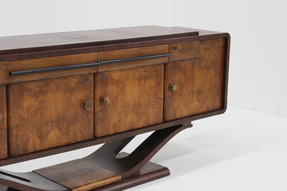 Image 1 of Vintage Italian Art Deco burr wood sideboard, 1930s