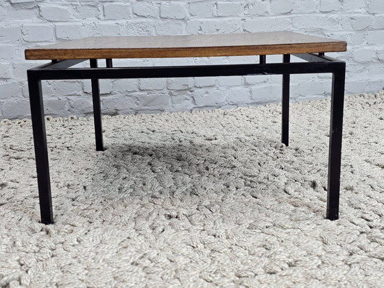 Image 1 of Mid-Century Dutch Design Wengé Wooden Square Side Table by Stiemsma. The Netherlands, 1960s.