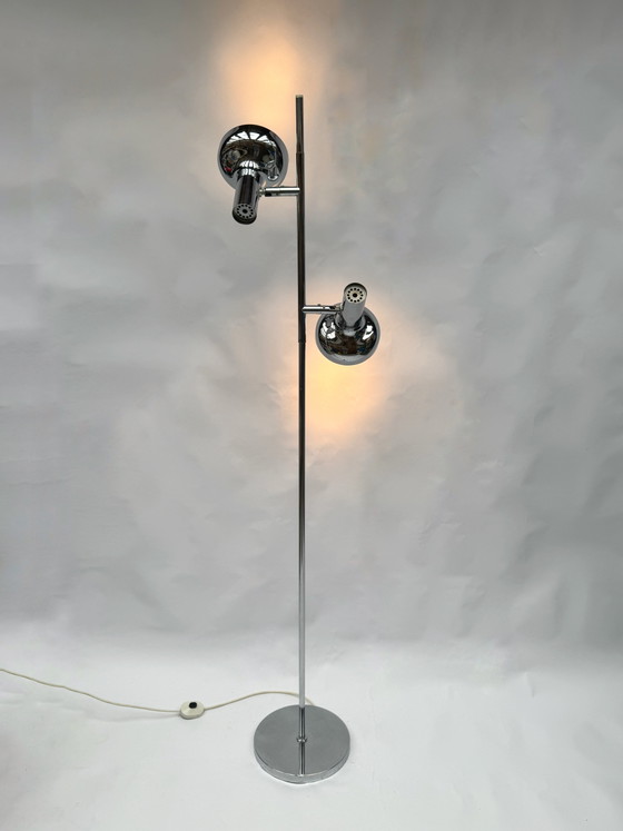 Image 1 of Vintage Cosack Leuchten Chromen vloerlamp