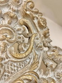 Antique crested mirror 121x78cm