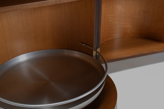 Image 1 of Set of Round Wooden Dry Bars by Mario Sabot, Italy 1970s