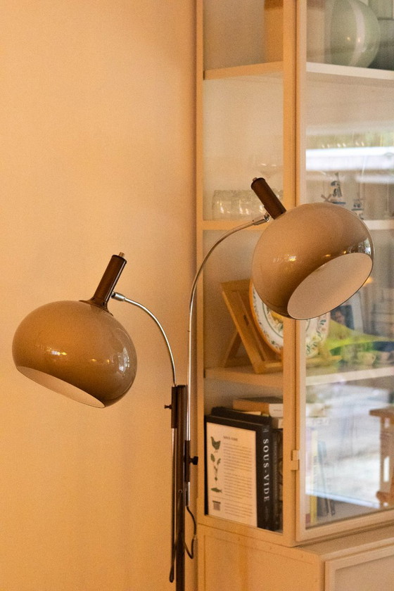 Vintage Dijkstra Floor light with adjustable globes – Dijkstra Lampen, Brass, Plexiglass (photo 23 of 29)