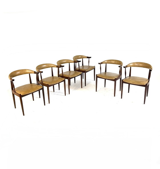 Image 1 of 6 sillas de cuerno de vaca modelo n.º 12, Johannes Andersen '60