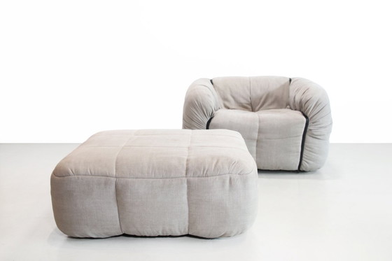 Image 1 of Sillón de tiras Cini Boeri con puf para Arflex, Italia, década de 1970
