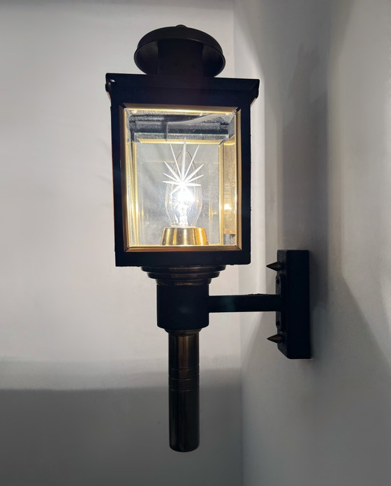Applique Lanterne Maison Arlus Anni '70 – Brass, Metal (photo 12 of 15)