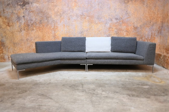 Image 1 of B&B Italia Charles sofá esquinero de diseño en tejido gris