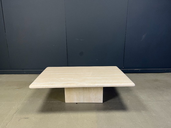 Image 1 of Travertine rectangular Coffee Table 1970s, Italy